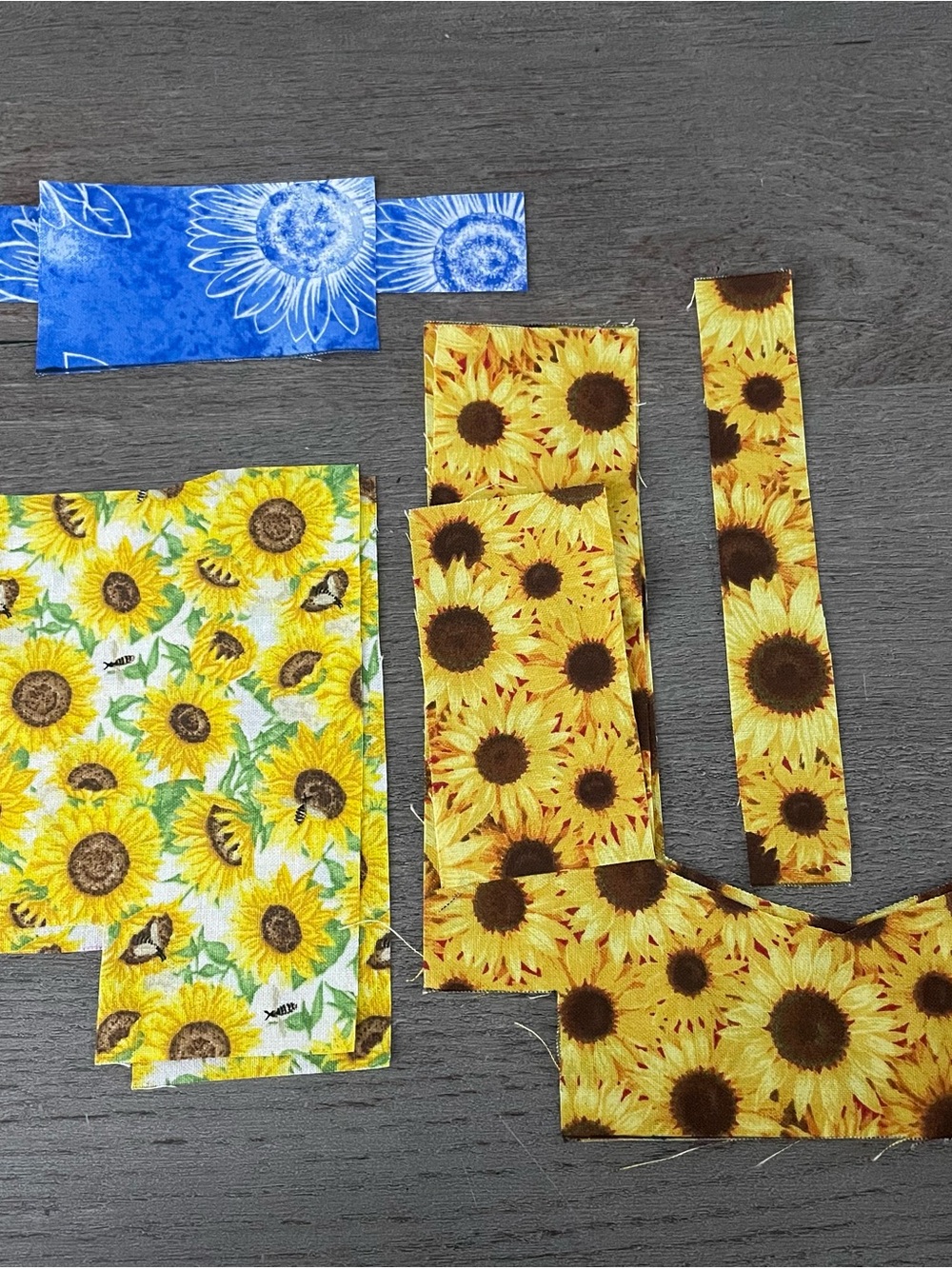 Sunflower Scrap Fabric Bundle